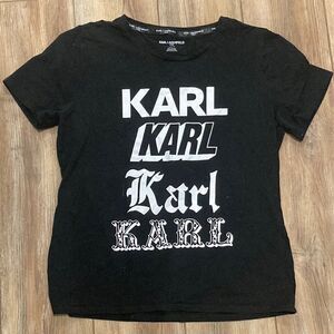 Karl Lagerfeld Paris Women’s Black Short Sleeve T-shirt Size L